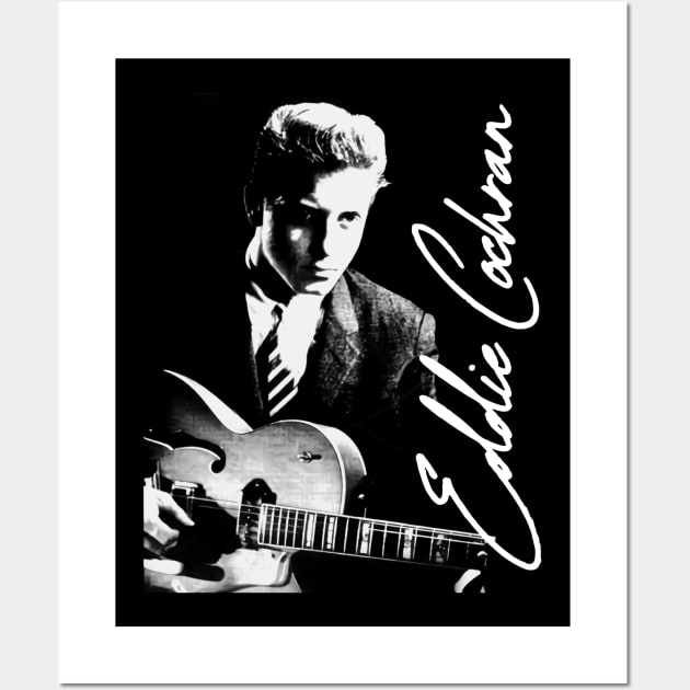 Eddie Cochran Retro 50s Wall Art by chaxue